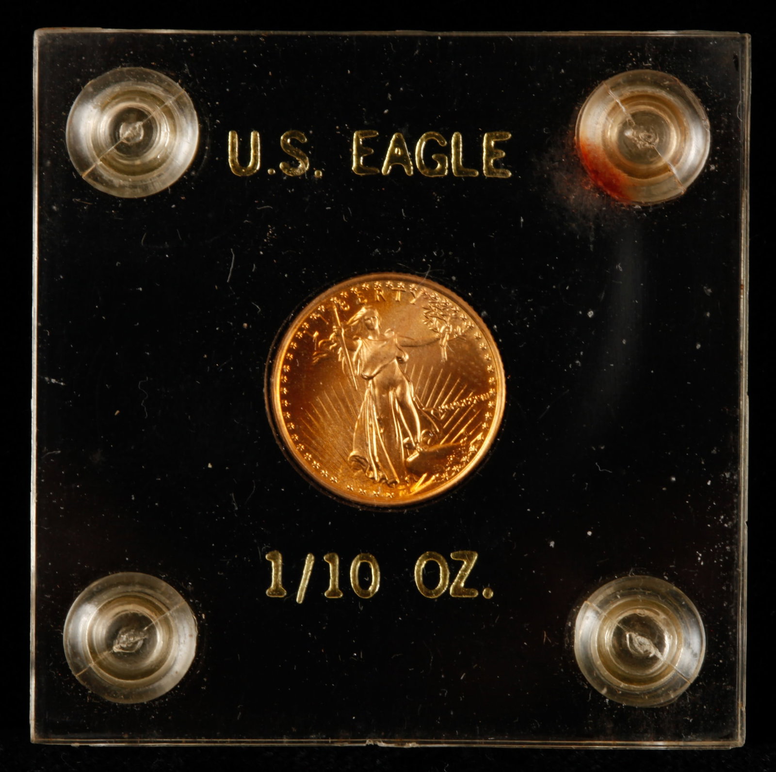 1986 AMERICAN EAGLE 1/10 OUNCE $5 GOLD PIECE: See photographs