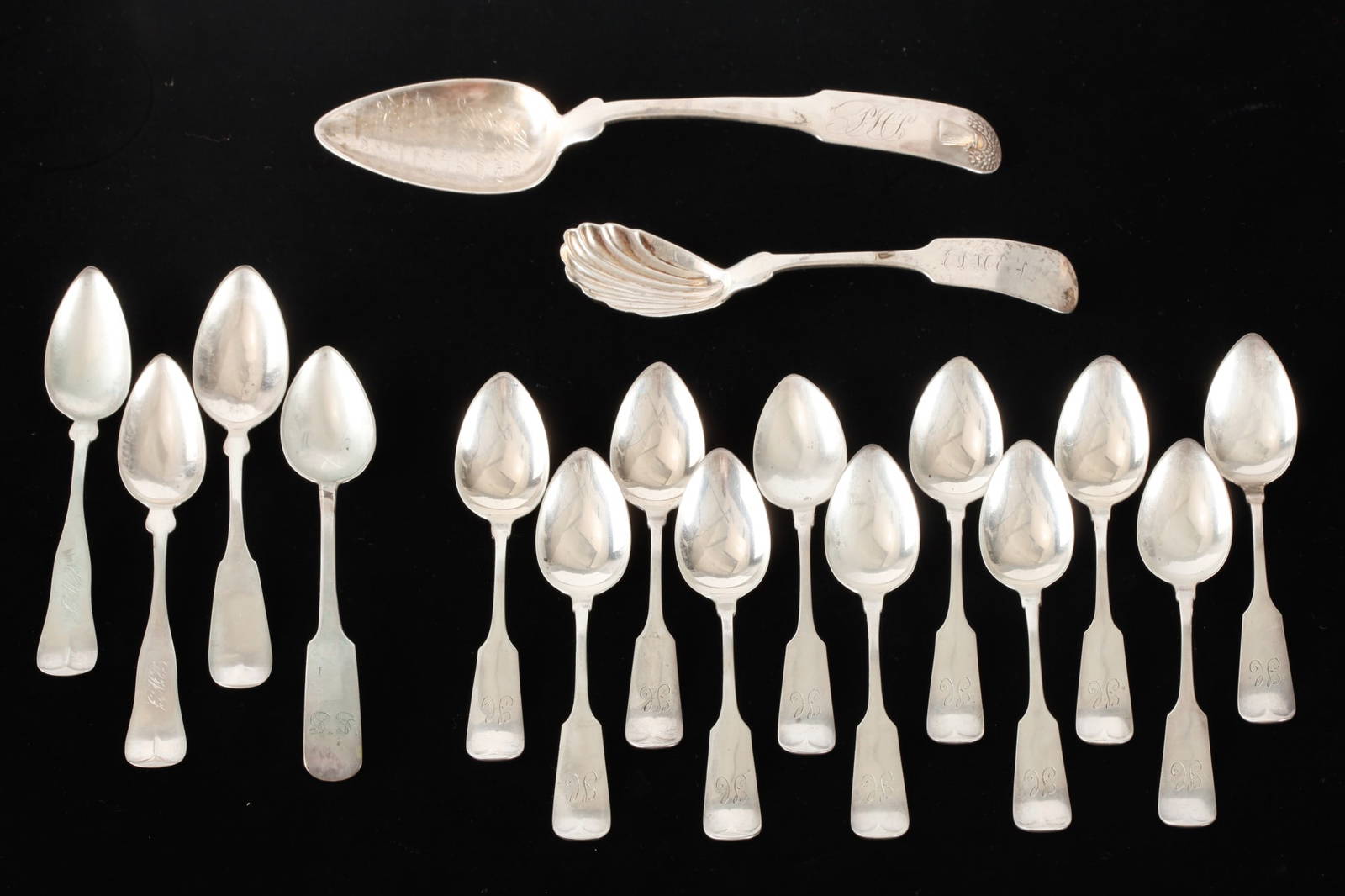 Assortment Of Sterling & Coin Silver Spoons Auction