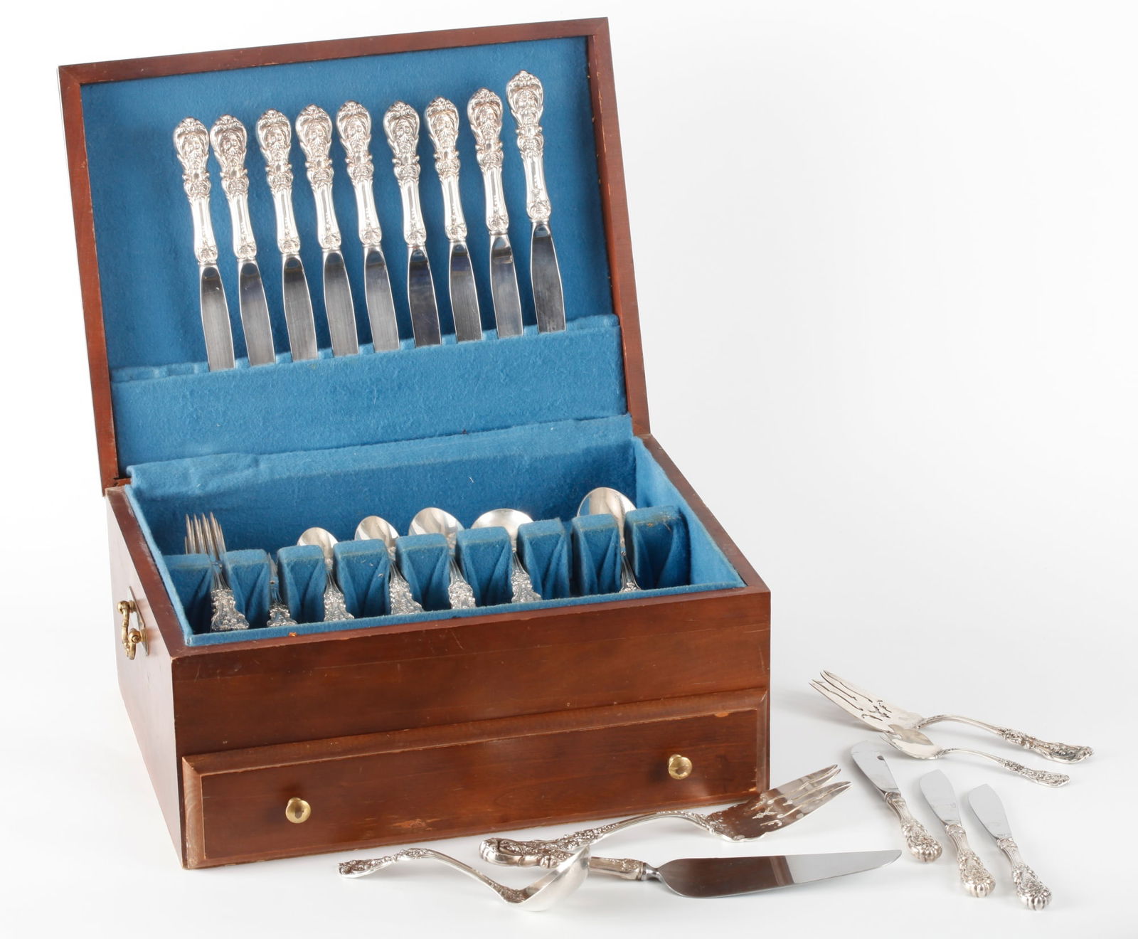 REED & BARTON FRANCIS I STERLING FLATWARE SET (1 of 14)