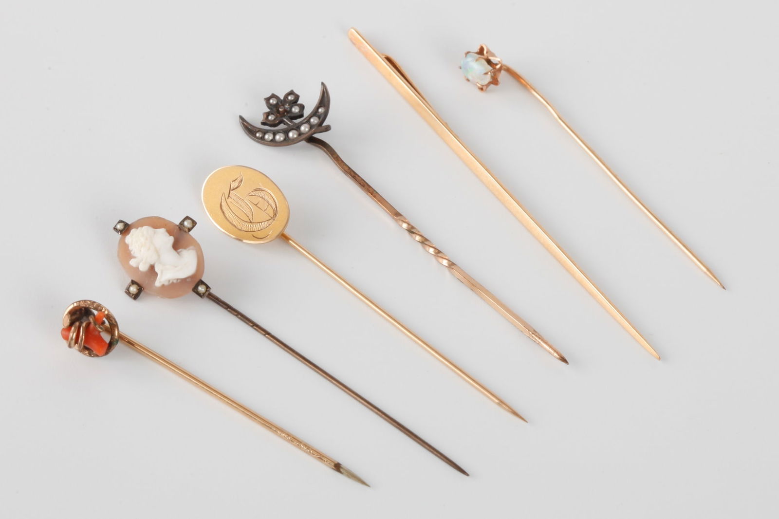 (6) VICTORIAN STICK PINS (1 of 13)