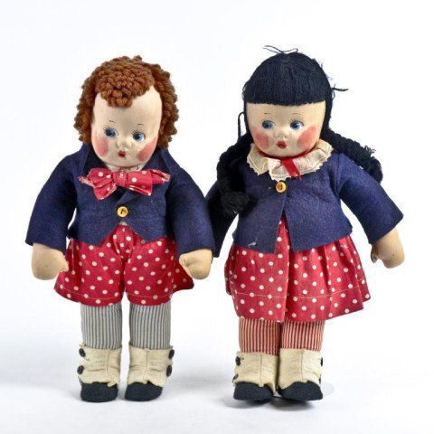 Madame Alexander Susie Q and Bobby Q: dolls