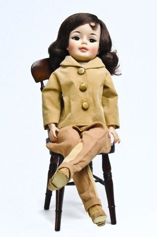 (2) 21" Madame Alexander "Jacqueline" #2117-1962,: marks: Alexander 19c 61, on head together with Caroline 14" marked: Alexander 19 c 61, on head