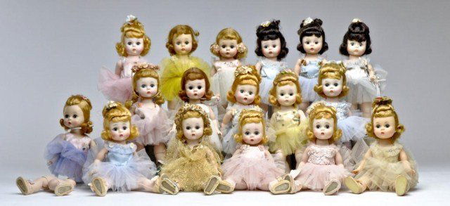 Troupe of (17) - Ballerina Madame Alexander kins