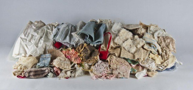 Antique & vintage doll clothing , mixed lot