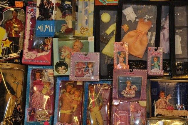 2 boxes newer dolls - Michael Jackson, Heart: Family- dad & baby, mom & baby, New Arrival, Mommy To Be doll, Dawn, Tiny Blessings, Christopher, Sarah, Katherine, Lee Ann, Jackie doll, outfits, etc.