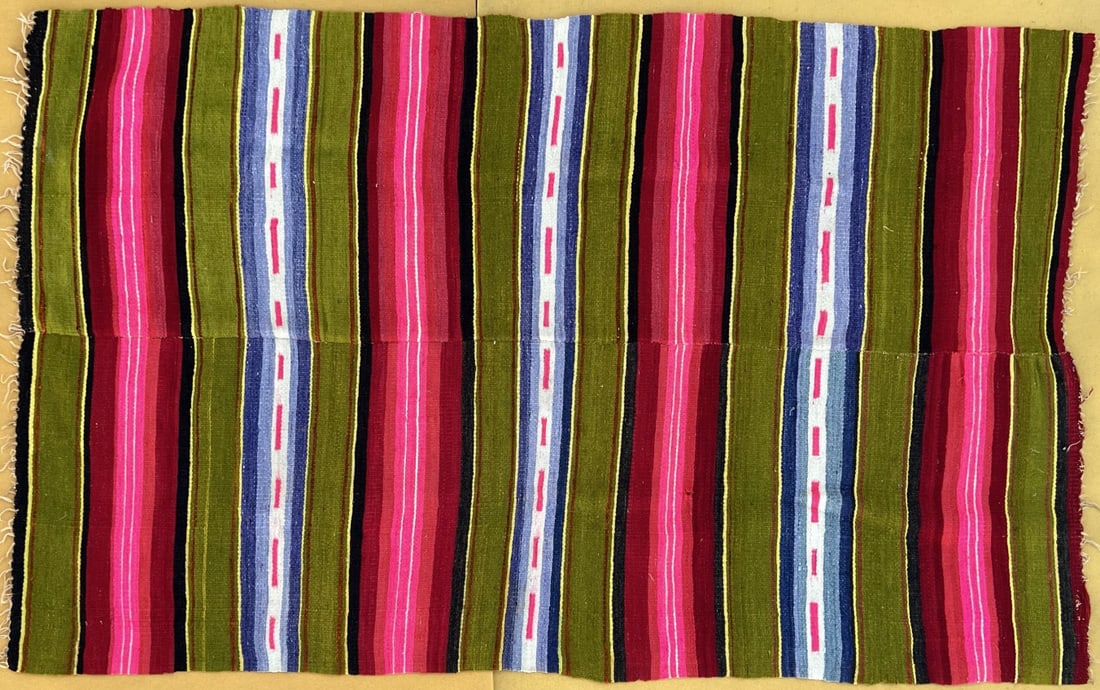 SOUTHWEST FLATWEAVE WOOL STRIPES RUG (1 of 8)