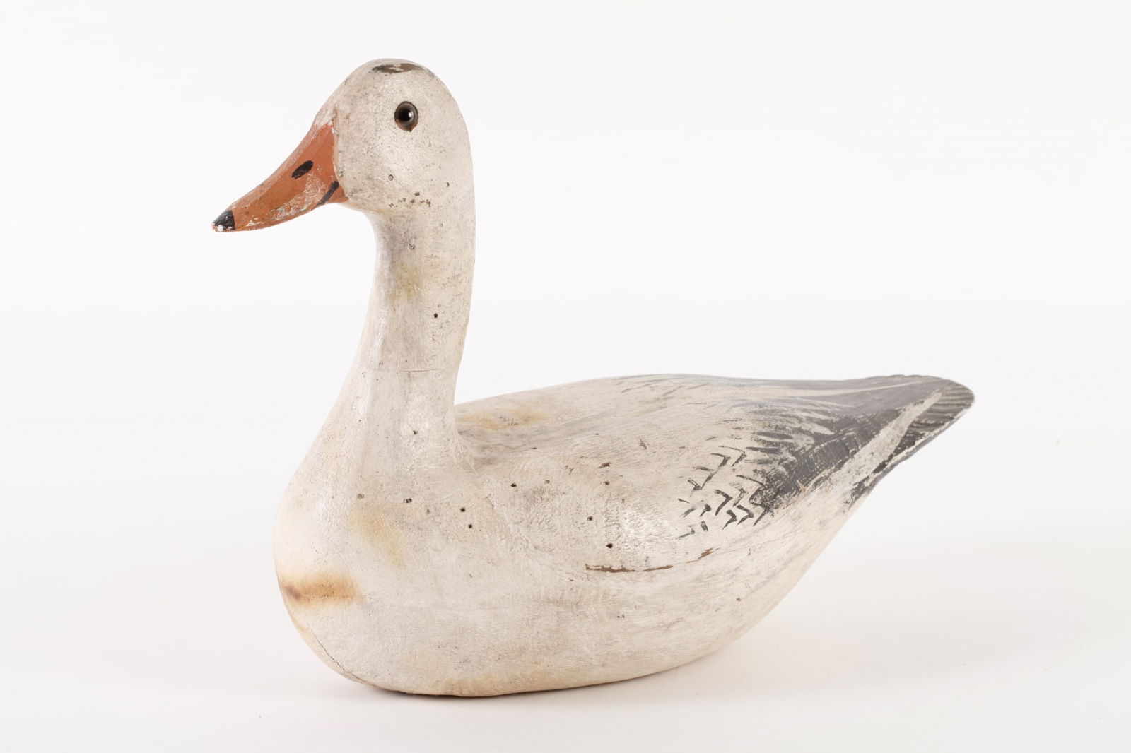 CARVED WOOD AND PAINTED DUCK DECOY (1 of 18)