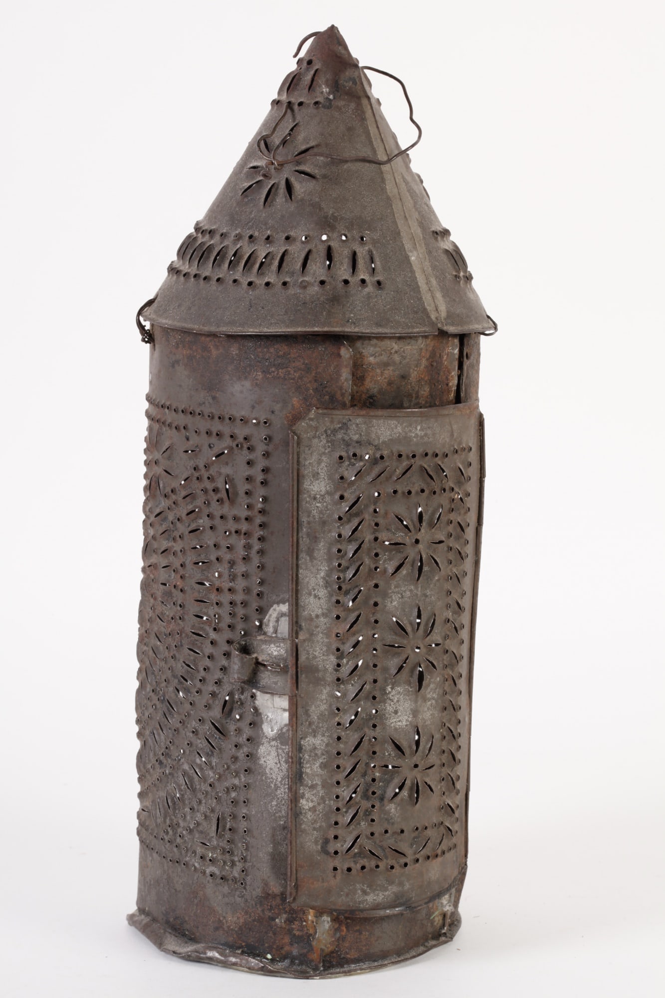 EARLY MAINE PIERCED TIN LANTERN (1 of 14)