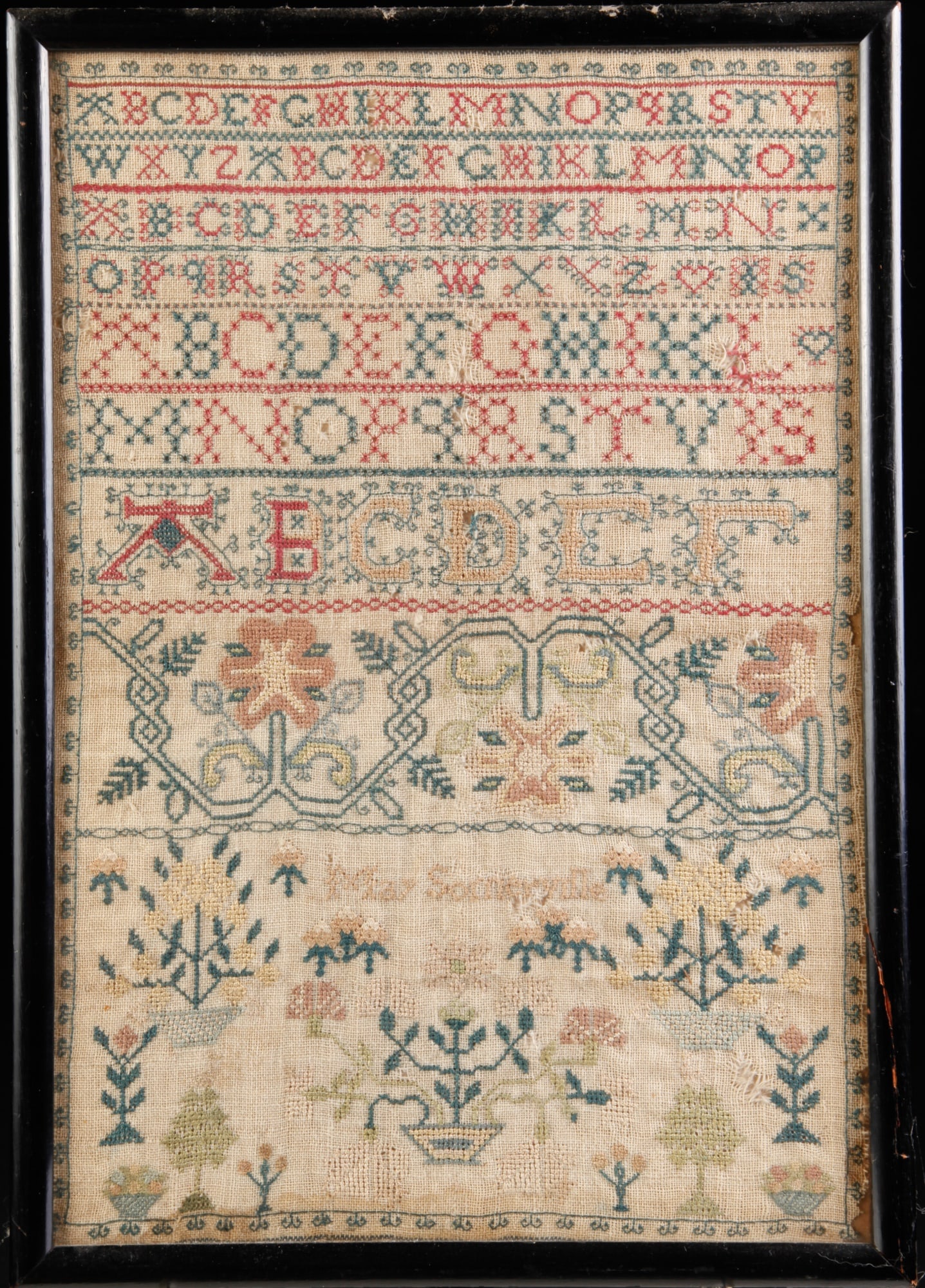 NEEDLEWORK SAMPLER OF MAY SOMERVILLE (1 of 9)