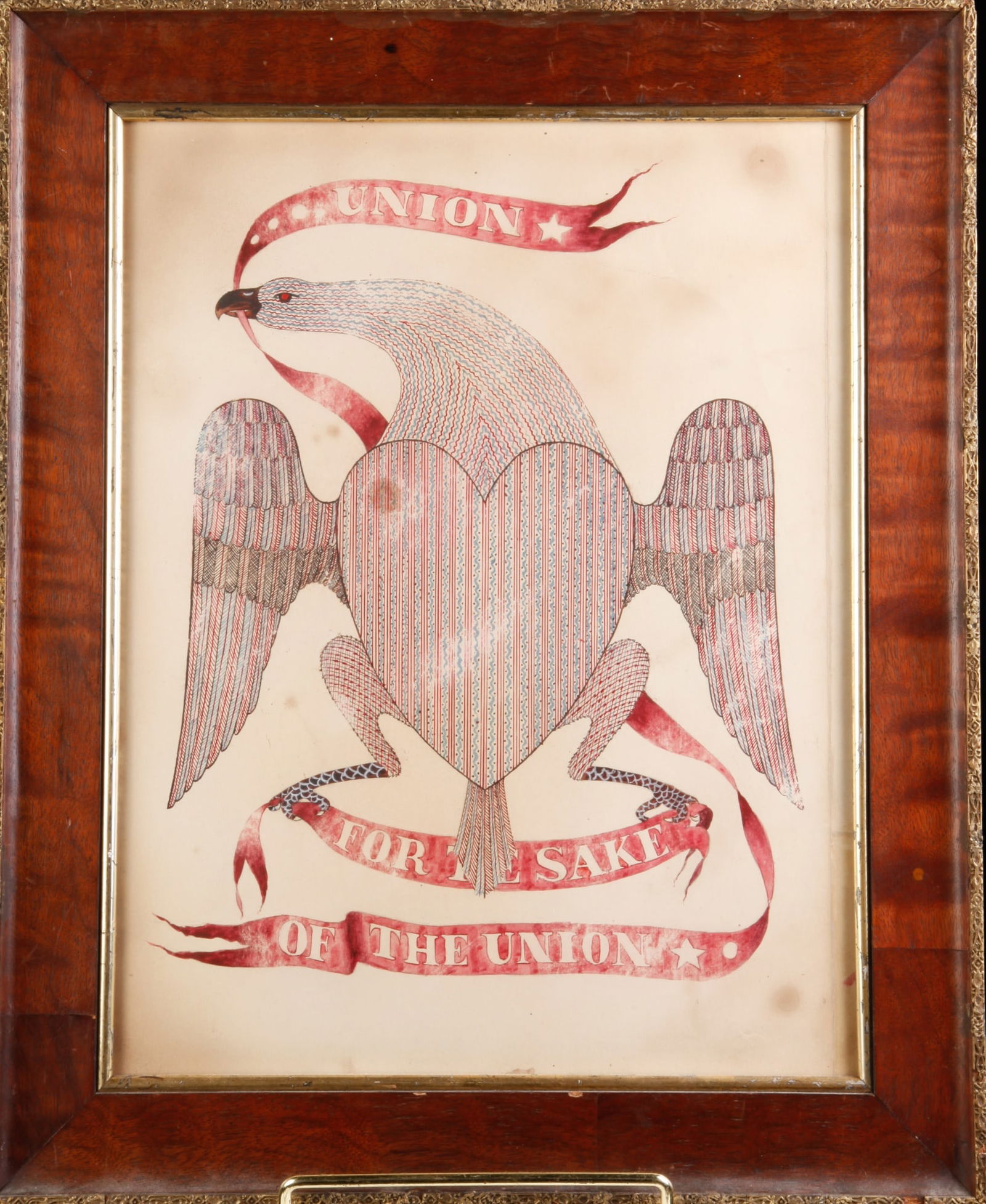 'FOR THE SAKE OF THE UNION" EAGLE CALLIGRAPHY (1 of 7)