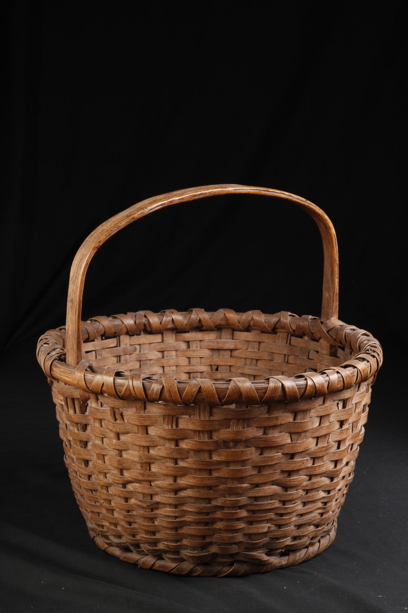 EARLY SPLINT BASKET WITH HANDLE (1 of 9)