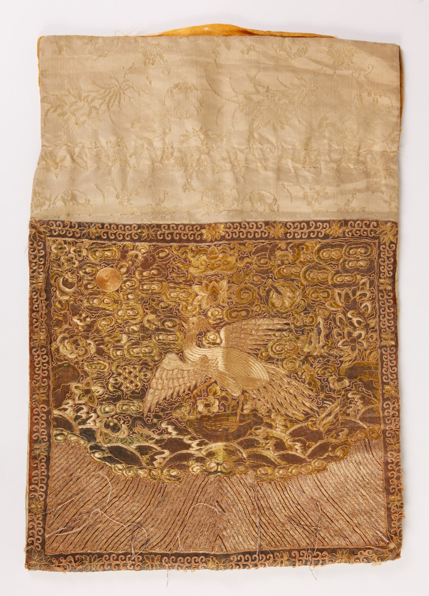 EARLY ASIAN SILK EMBROIDERED TEXTILE POCKET (1 of 19)