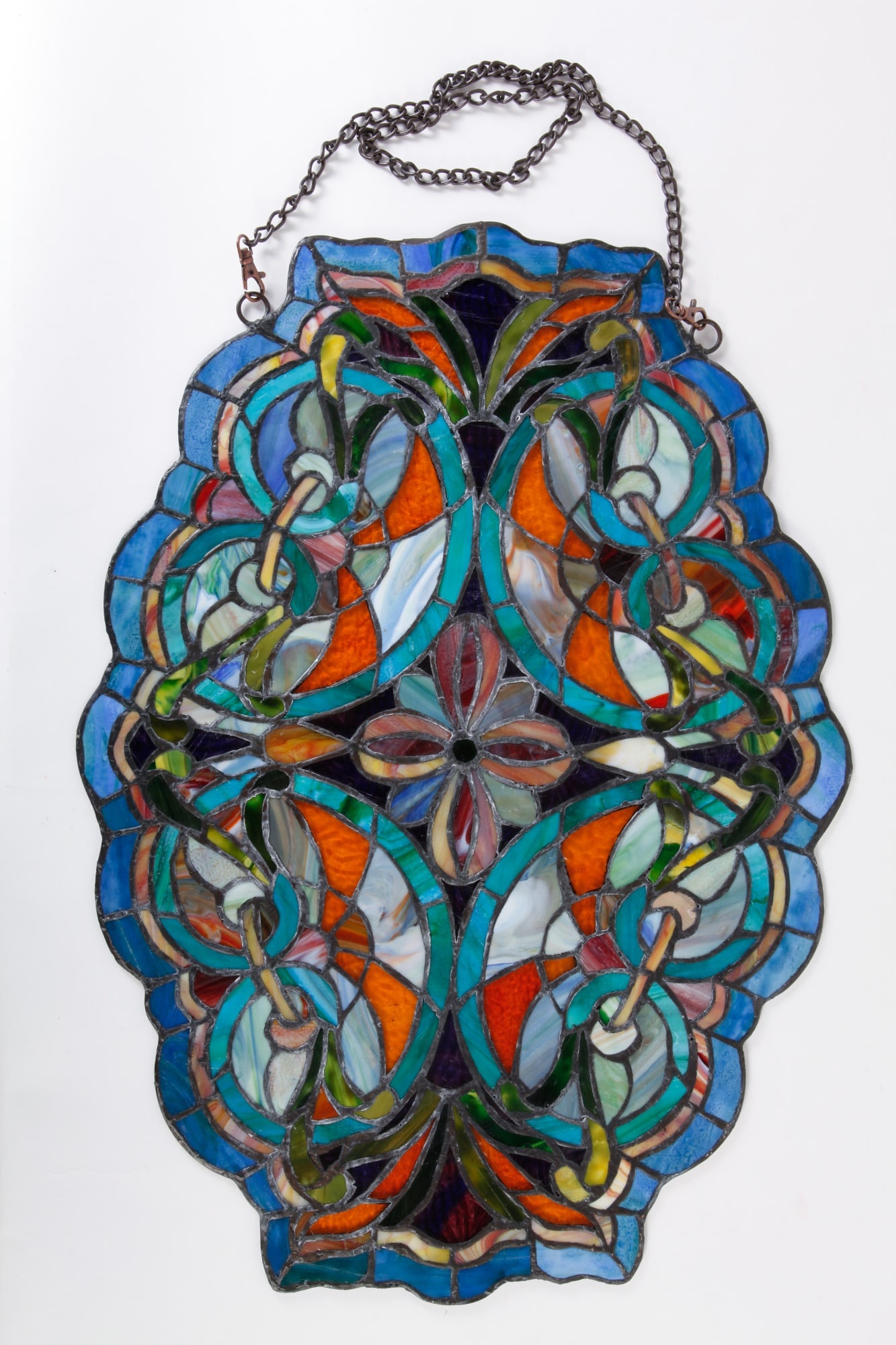 LEADED GLASS DECORATIVE HANGING (1 of 16)