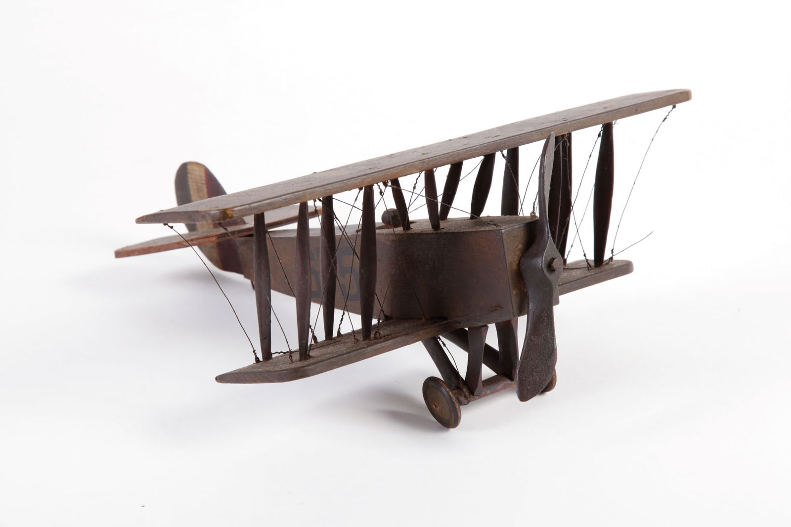 WONDERFUL FOLK ART BI-PLANE (1 of 10)