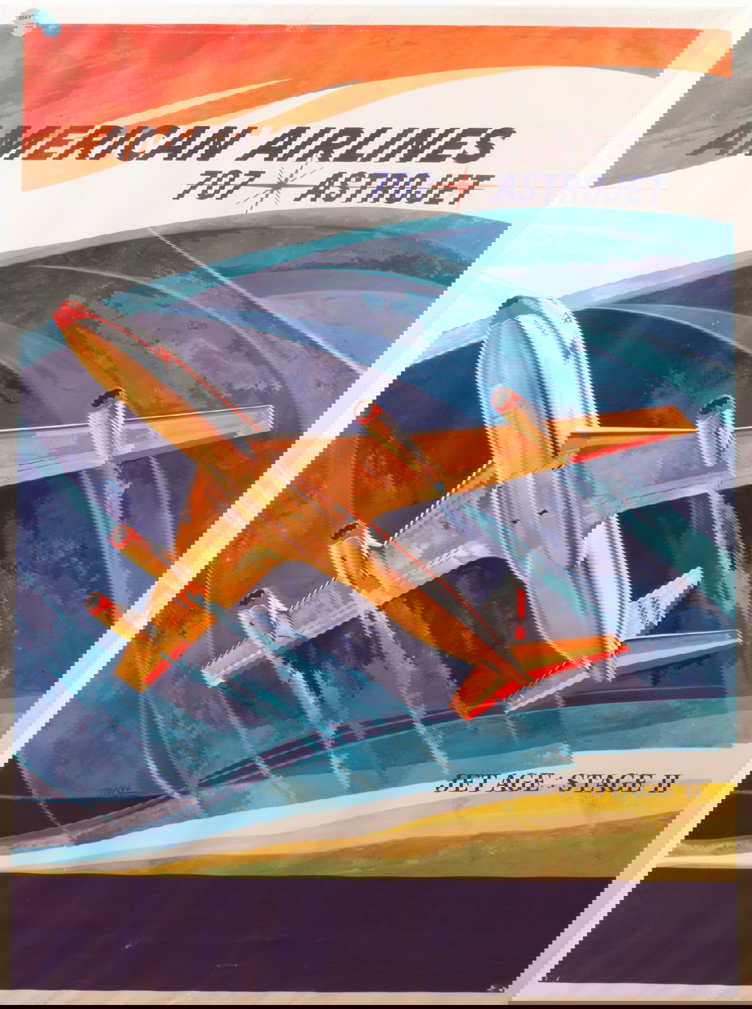 AMERICAN AIRLINES 707 ASTROJET POSTER (1 of 3)