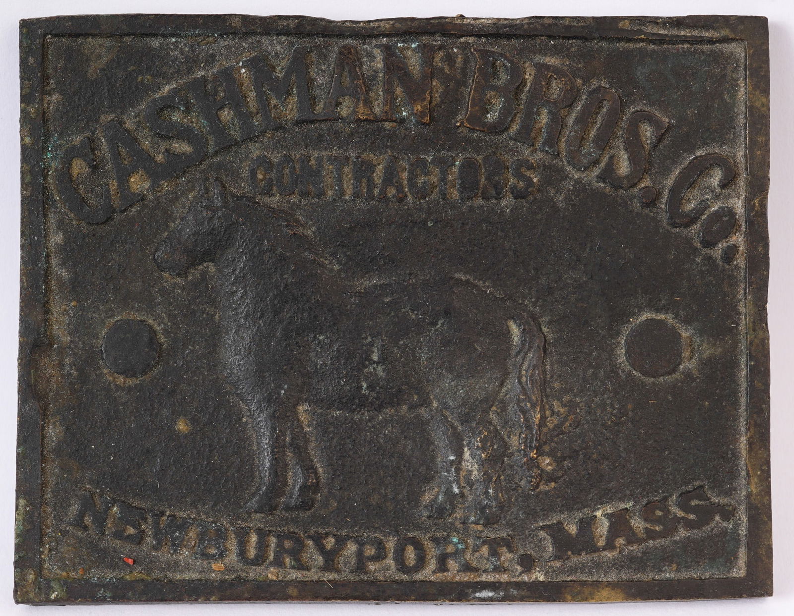 OLD NEWBURYPORT MASS BRONZE PLAQUE (1 of 6)