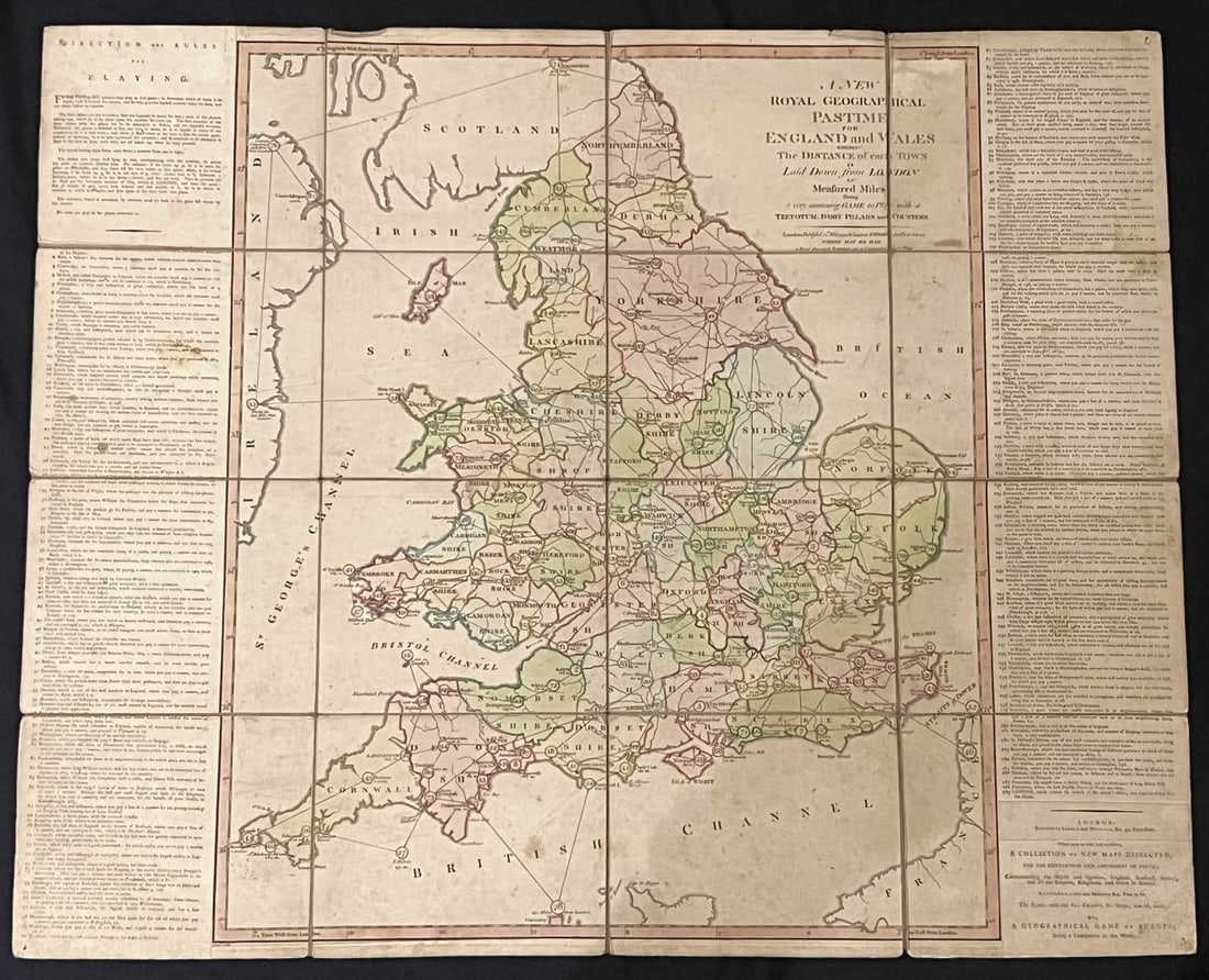 1794 ENGLISH GAME BOARD MAP (1 of 13)