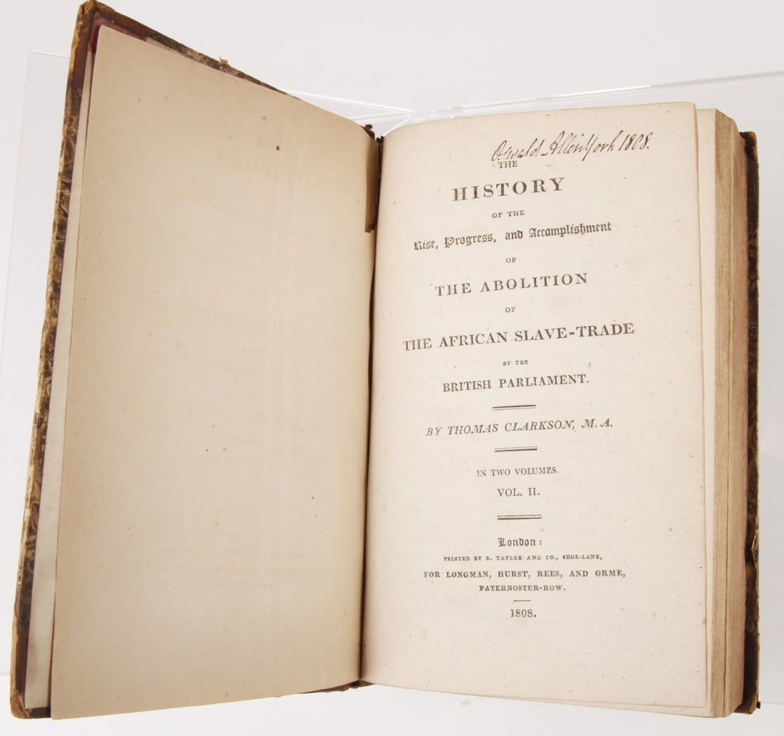 AFRICAN SLAVE TRADE 1808 VOLUME II (1 of 17)