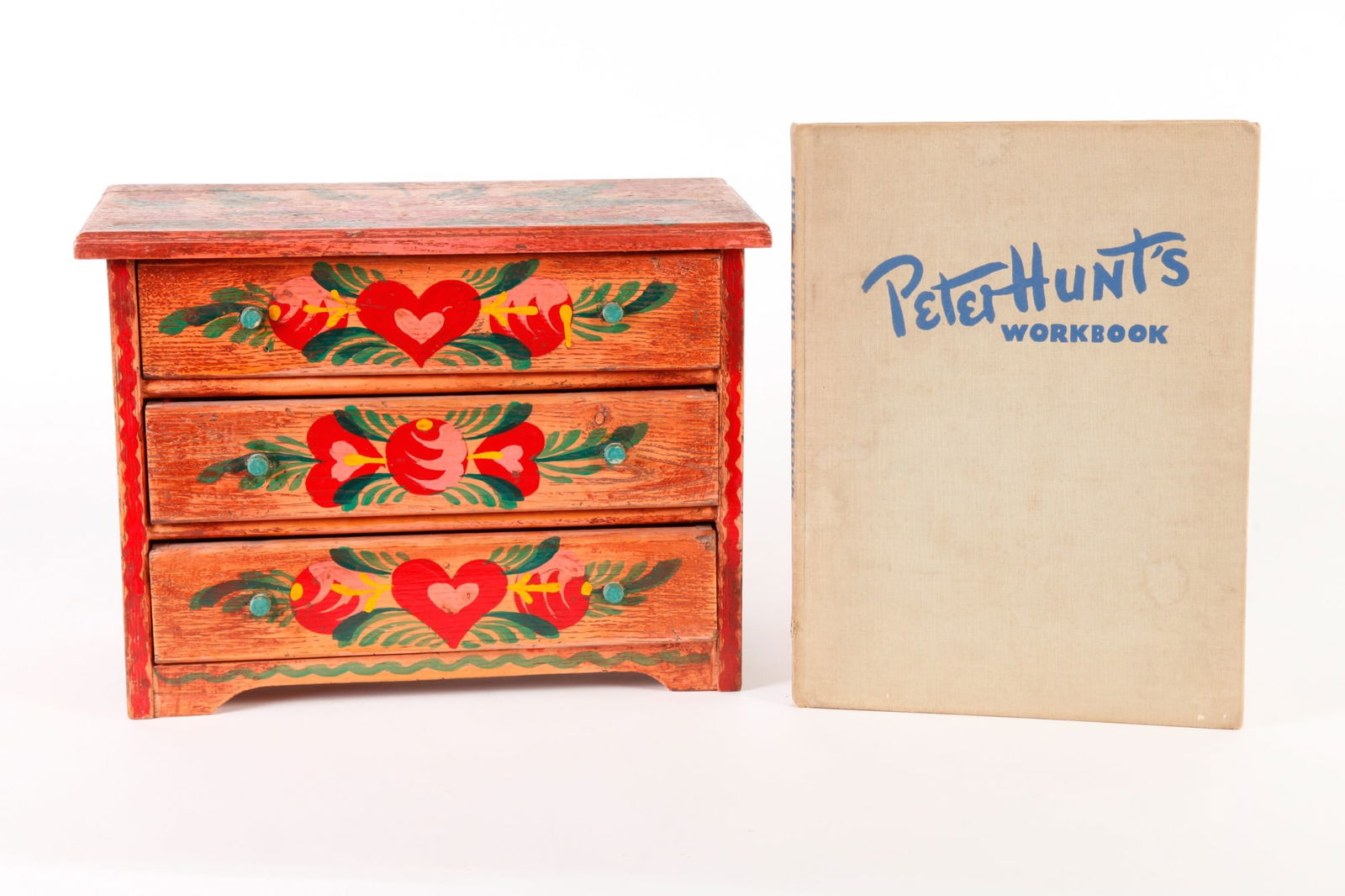 PETER HUNT (188-1968) PAINTED MINIATURE CHEST (1 of 16)
