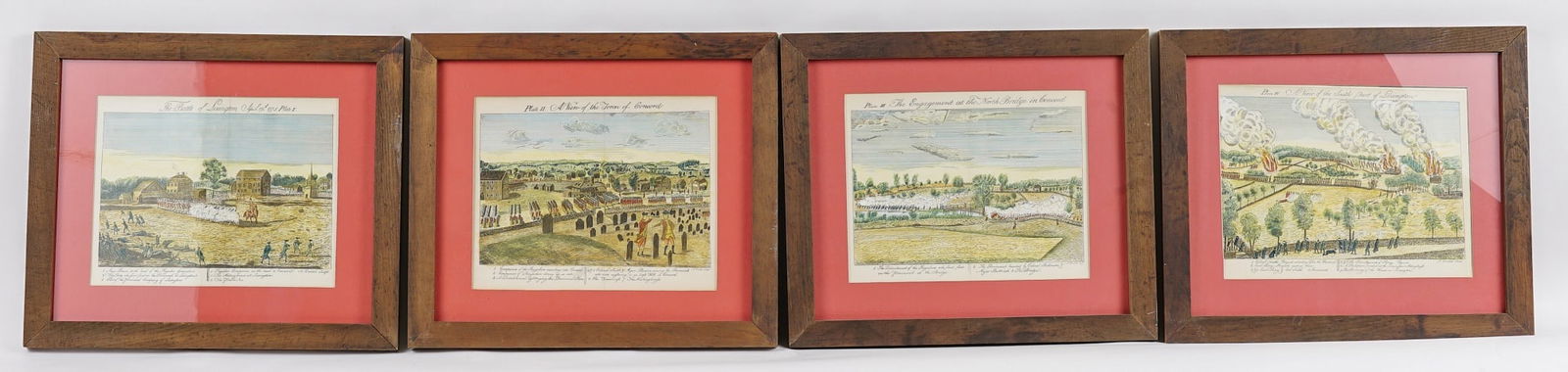 (4) LEXINGTON/CONCORD WATERCOLOR PRINTS (1 of 7)