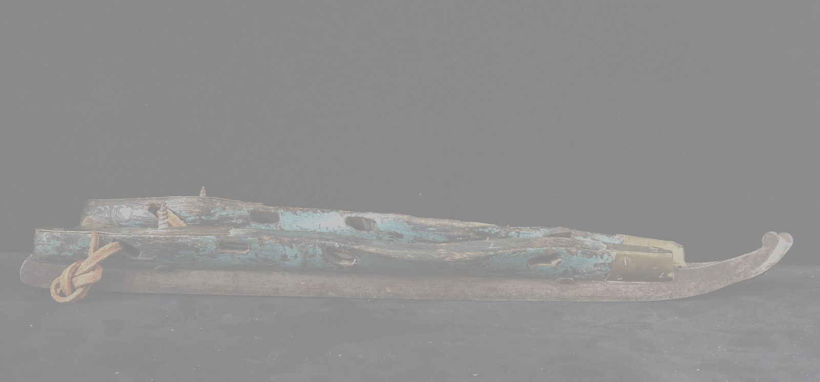 PAIR ANTIQUE SIGNED ICE SKATES (1 of 11)