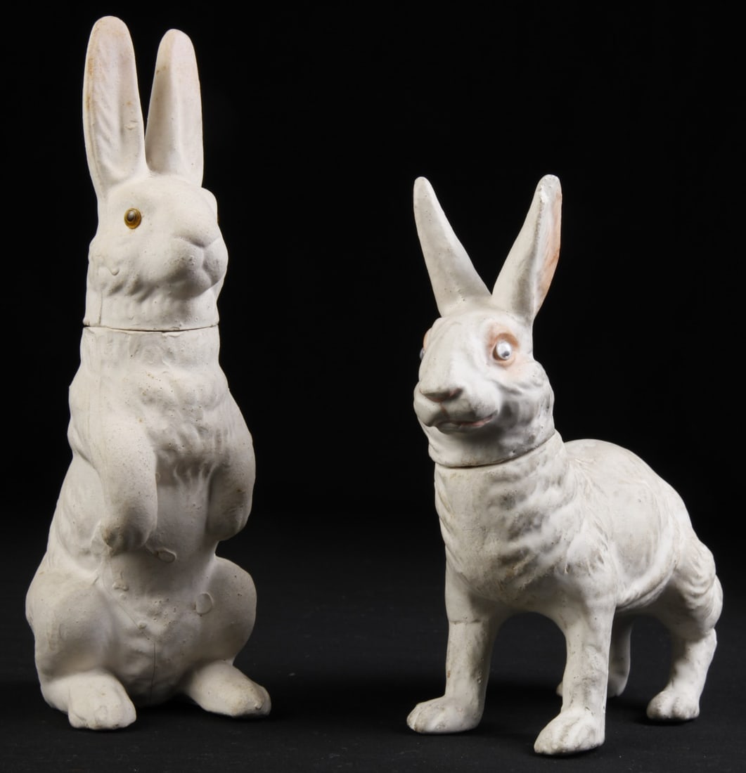 (2) VINTAGE RABBIT CANDY CONTAINERS (1 of 14)