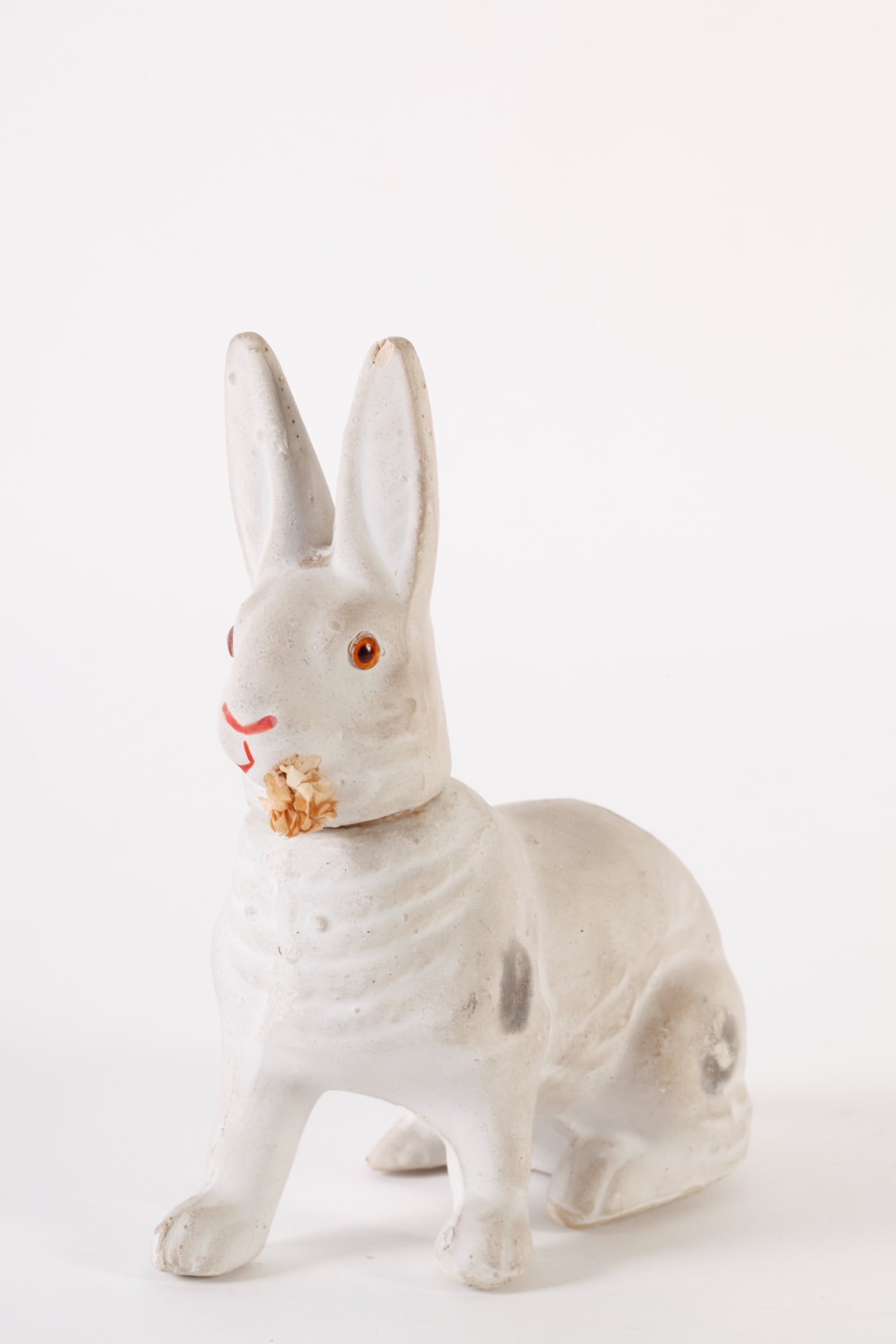 VINTAGE PAPER MACHE RABBIT CANDY CONTAINER (1 of 12)