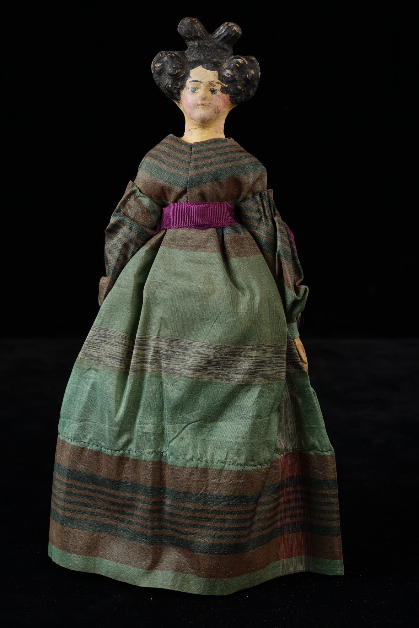 19th C. GERMAN PAPER MACHE DOLL (1 of 10)