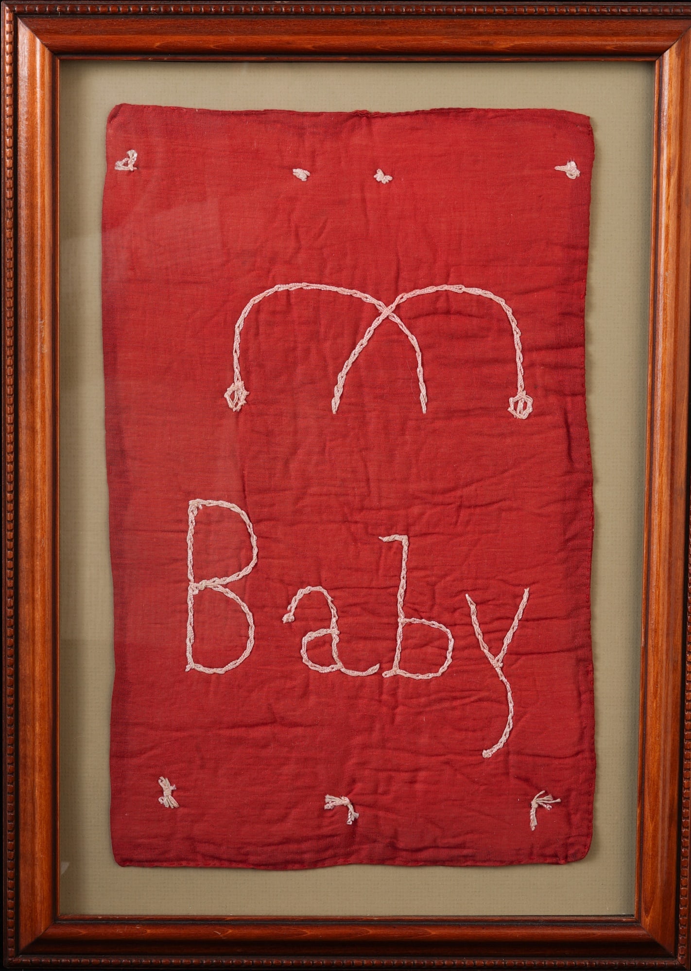 ANTIQUE RED DOLL QUILT (1 of 7)