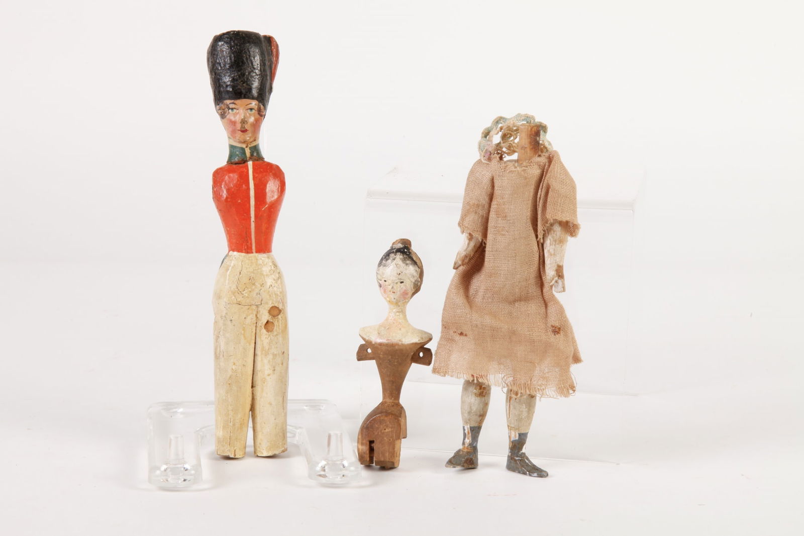 (3) ANTIQUE DOLL/TOY FRAGMENTS (1 of 12)