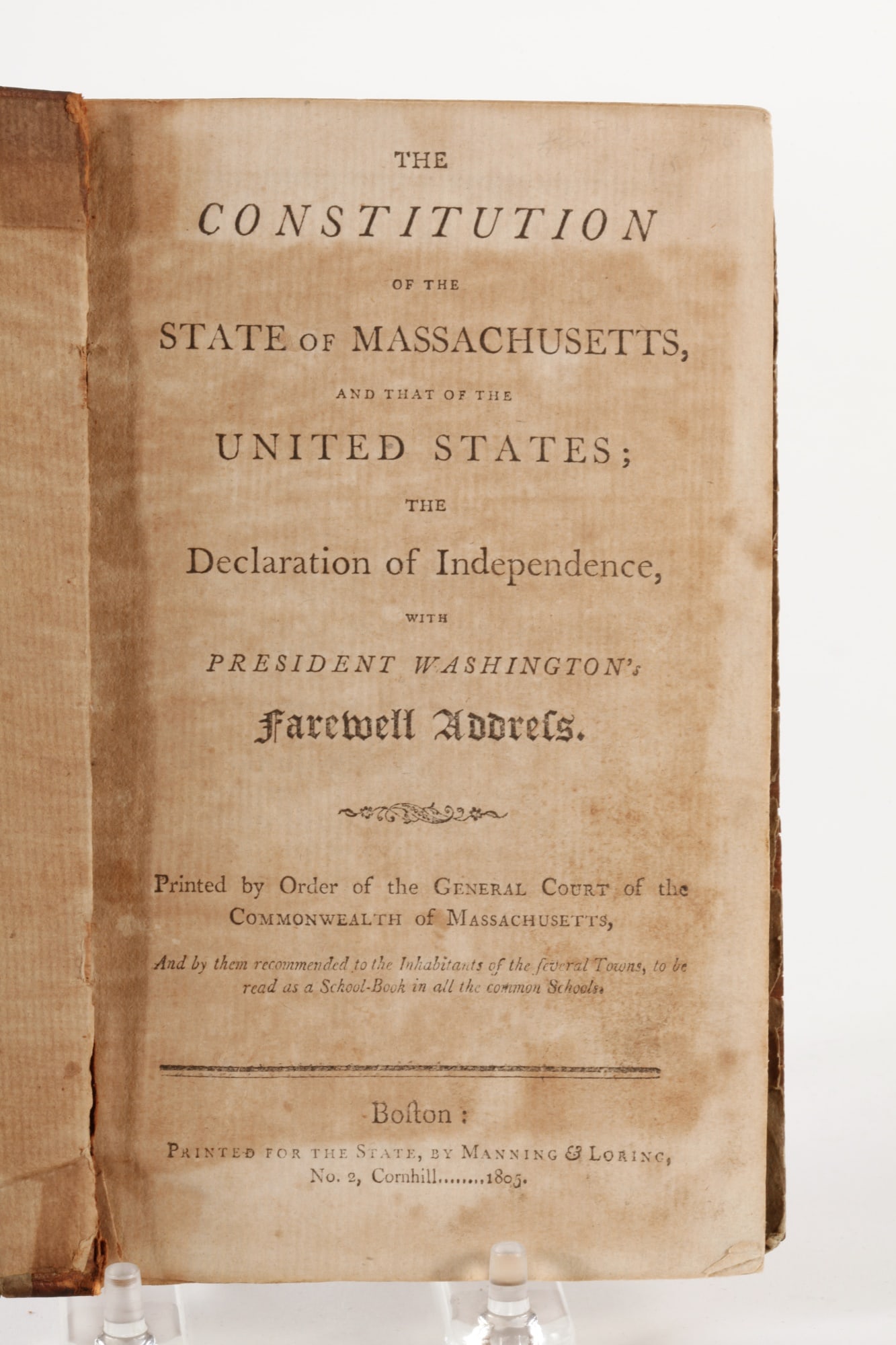 THE CONSTITUTION  OF THE STATE OF MASSACHUSETTS (1 of 9)