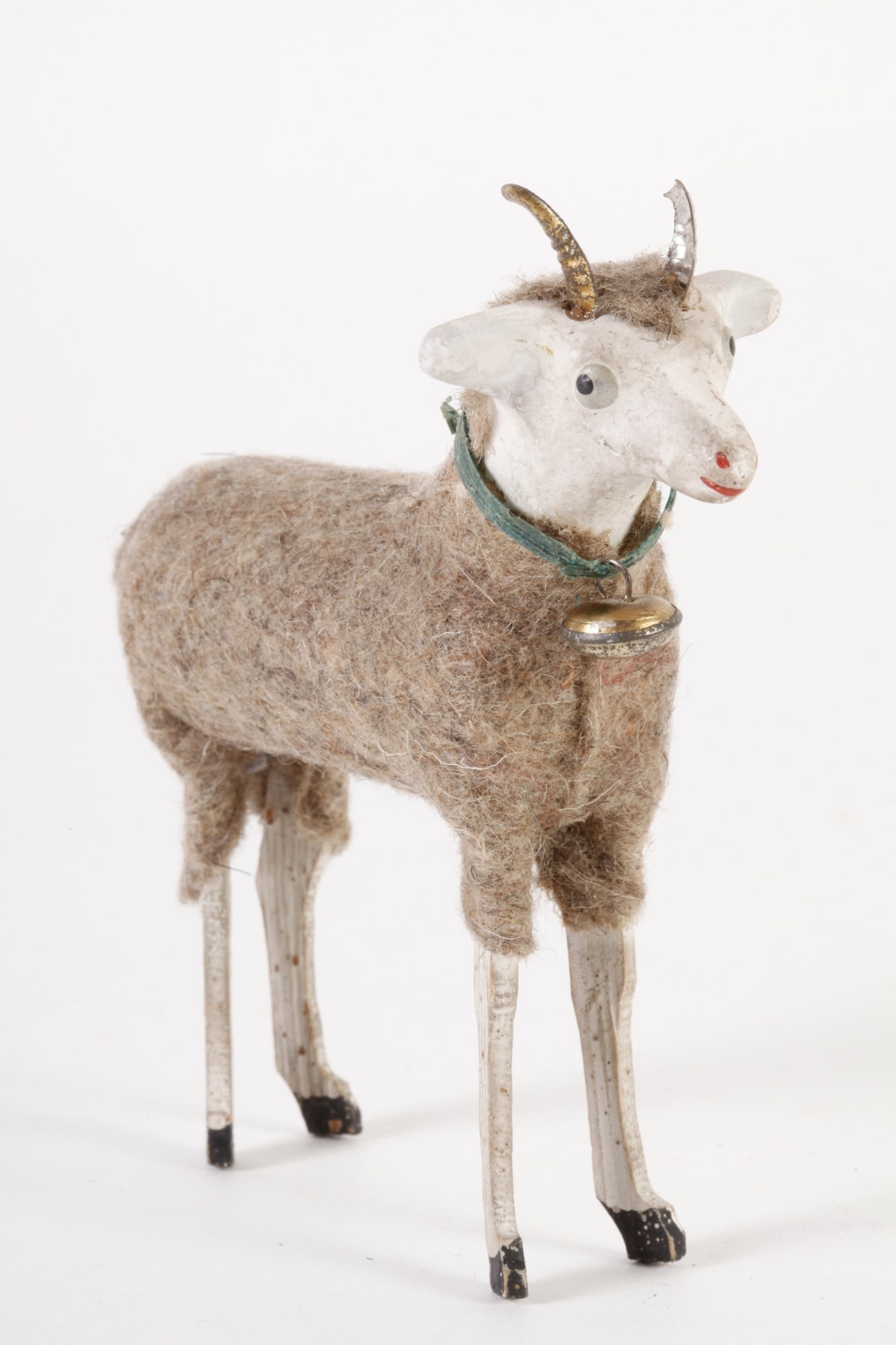 GERMAN PUTZ STICK-LEG RAM: 4 1/2 inches high.