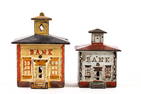 (2) CAST IRON "BANK" BUILDINGS