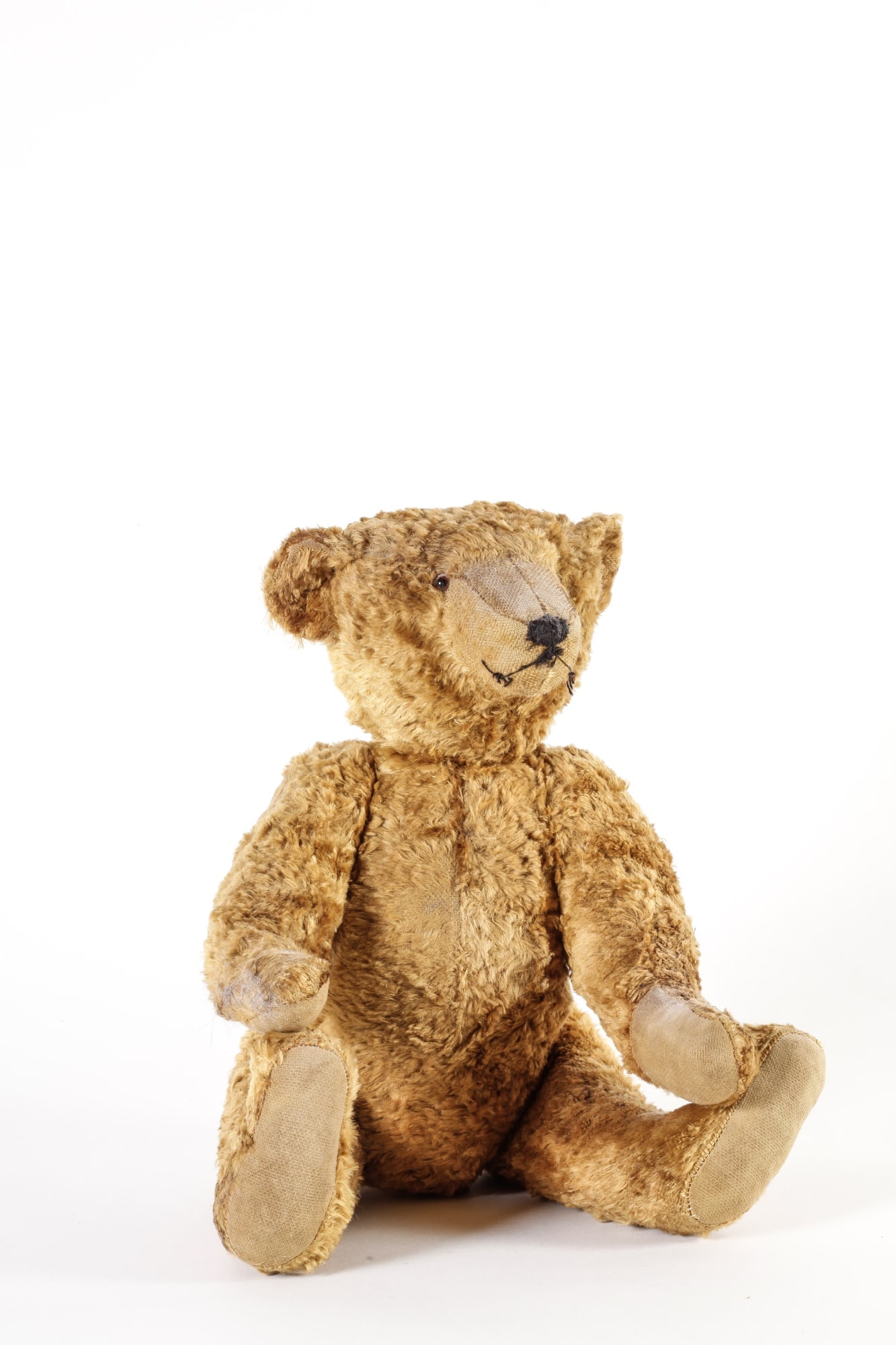 STEIFF TYPE HUMPBACK BEAR: with articulated head, arms, legs, 17 inches.