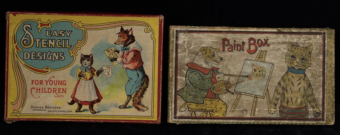 VINTAGE "EASY STENCIL DESIGNS" BY PARKER BROTHERS (1 of 6)