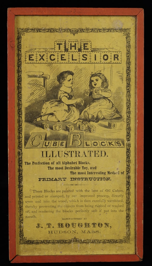 "THE EXCELSIOR CUBE BLOCKS"  BY J.T. HOUGHTON (1 of 7)