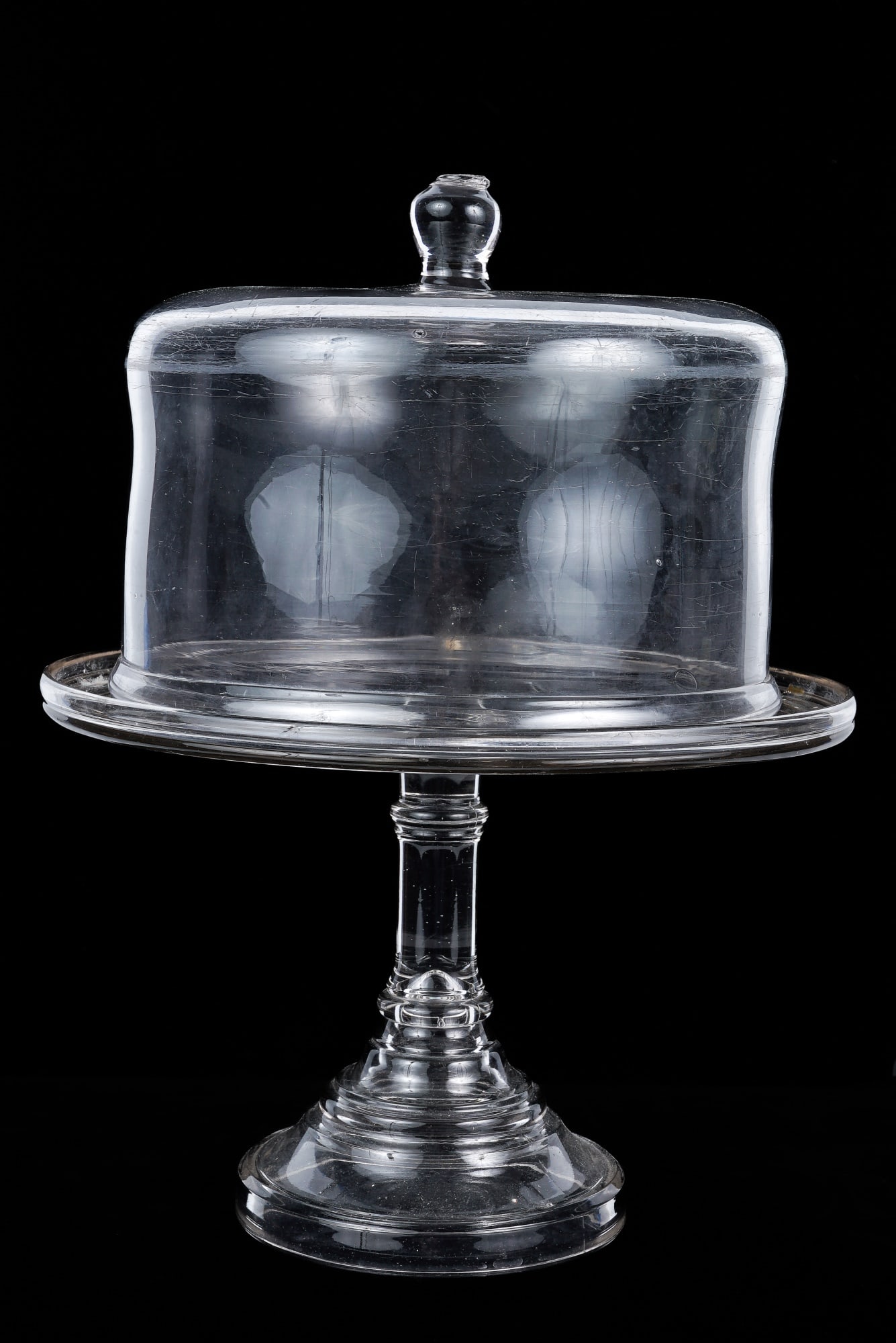 GLASS CAKE STAND and COVER (1 of 13)