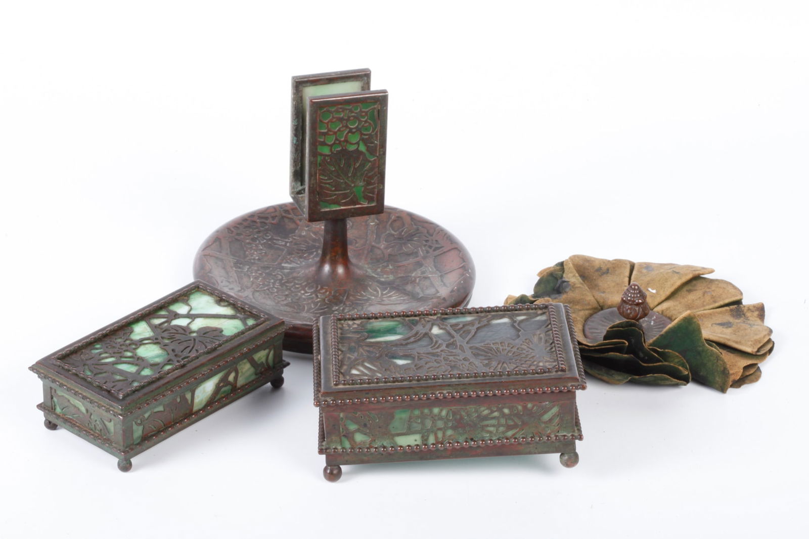 (4) TIFFANY STUDIOS DESK ACCESSORIES (1 of 17)