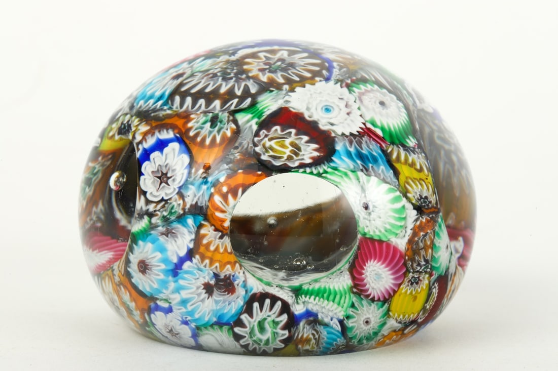 CANE GLASS PAPERWEIGHT (1 of 8)