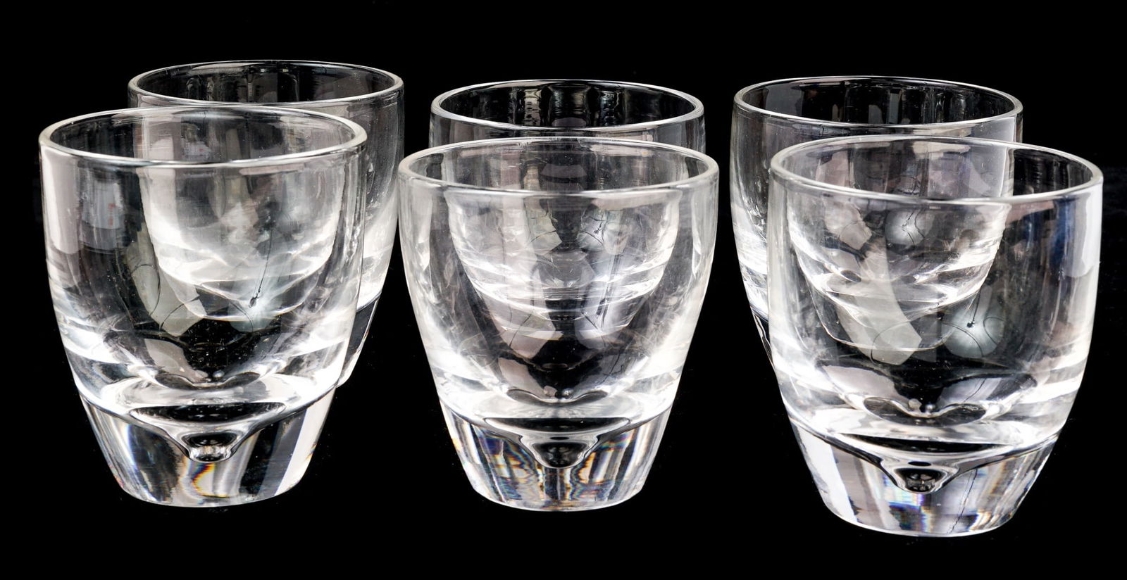 (8) STEUBEN GLASS STEMLESS CORDIALS (1 of 6)