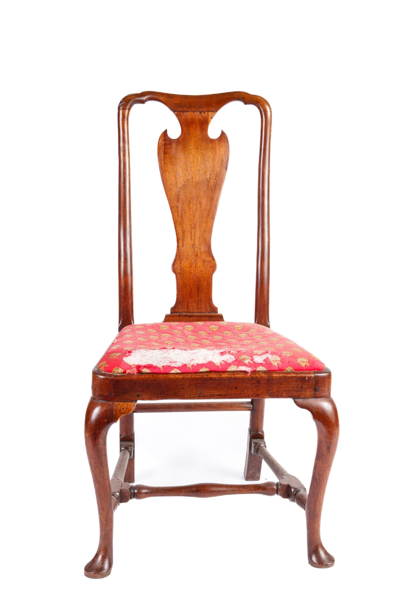 (18th c) ENGLISH QUEEN ANNE MAHOGANY SIDE CHAIR (1 of 20)