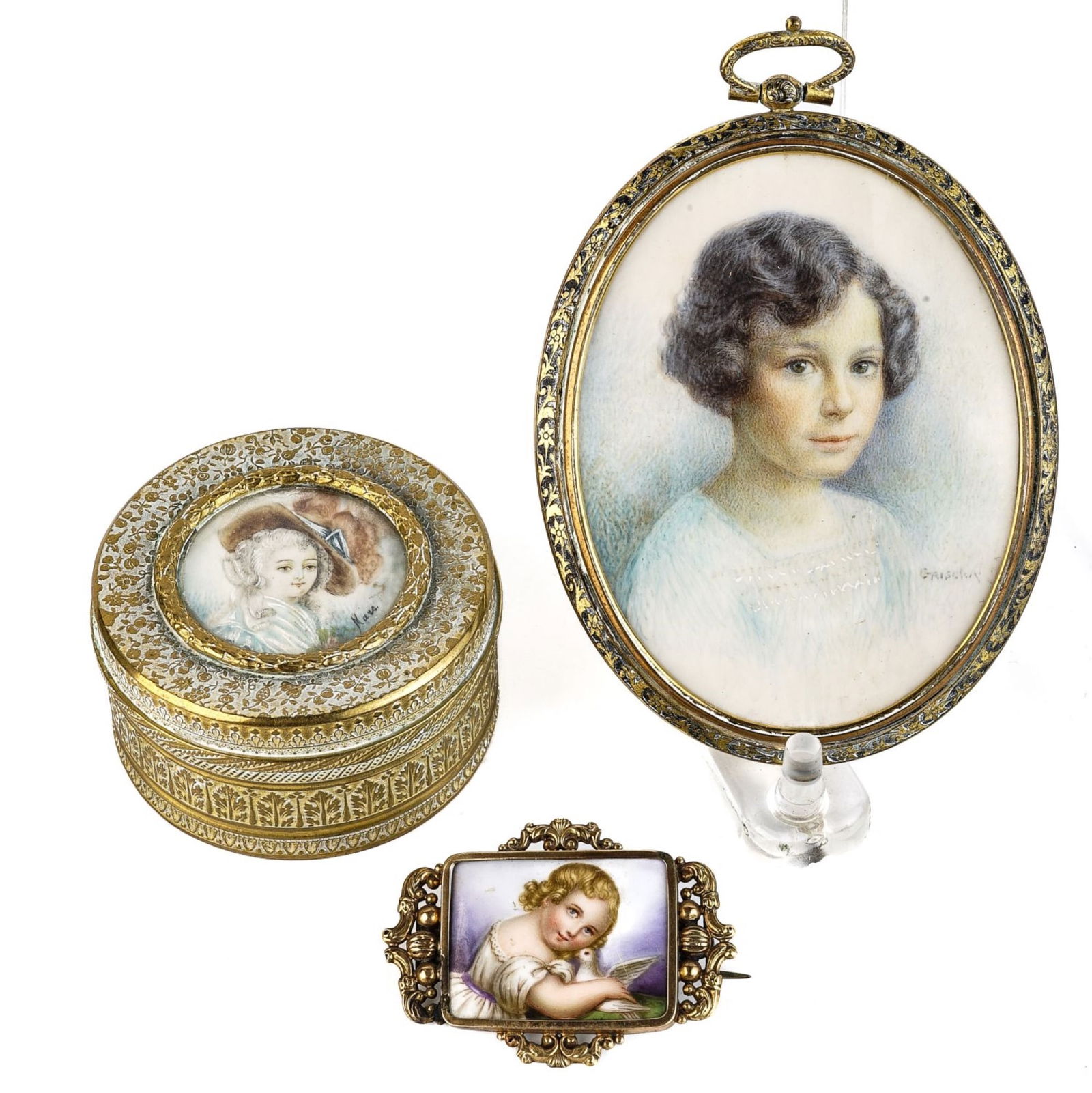 (3) HAND PAINTED OBJECTS OF VIRTUE (1 of 10)