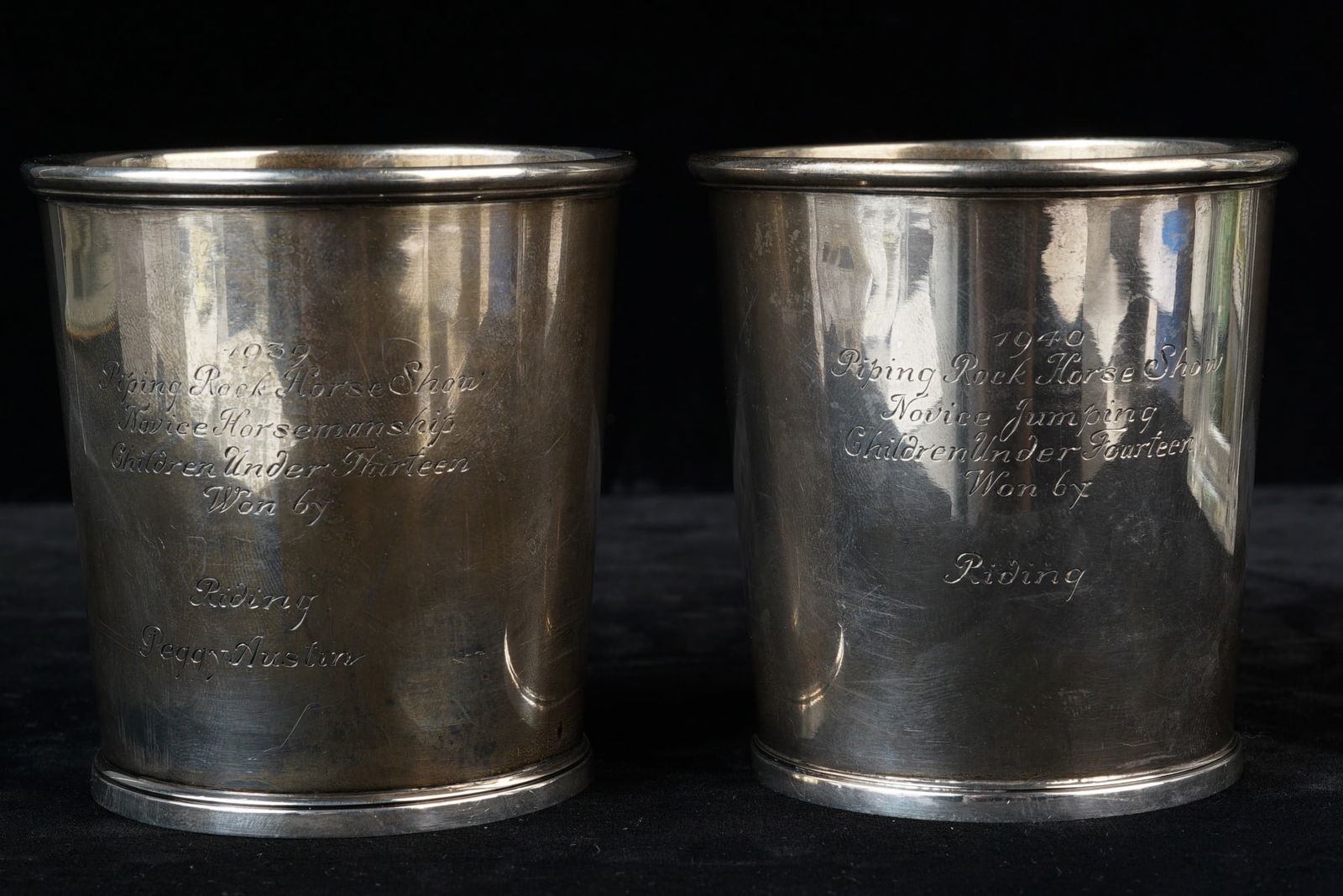 PAIR OF ENSKO STERLING PRESENTATION JULIP CUPS (1 of 5)
