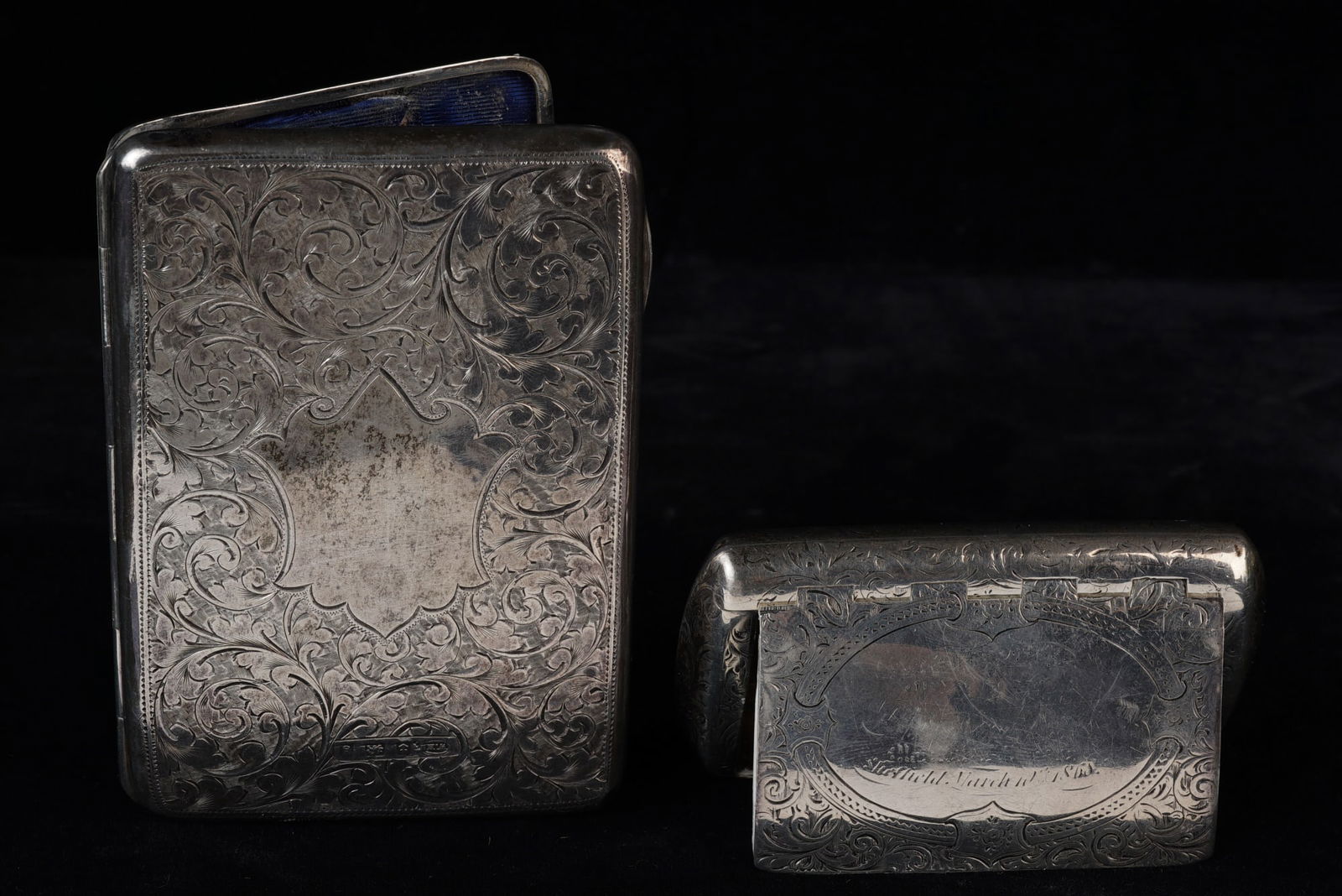 W.M. HAYES CALLING CARD CASE & ALFRED TAYLER SNUFF (1 of 12)