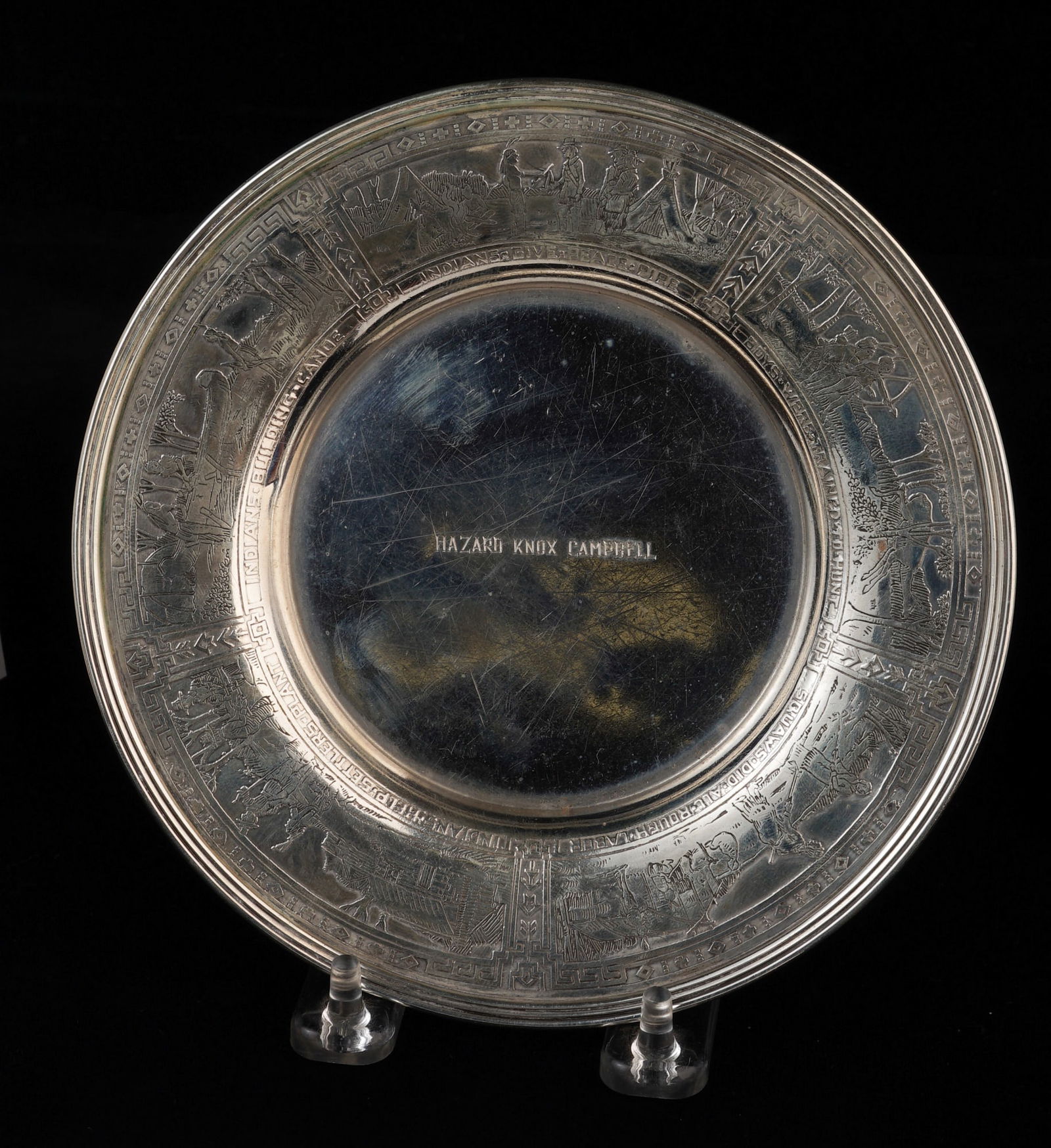 R. BLACKINTON & CO STERLING NATIVE AMERICAN PLATE (1 of 8)