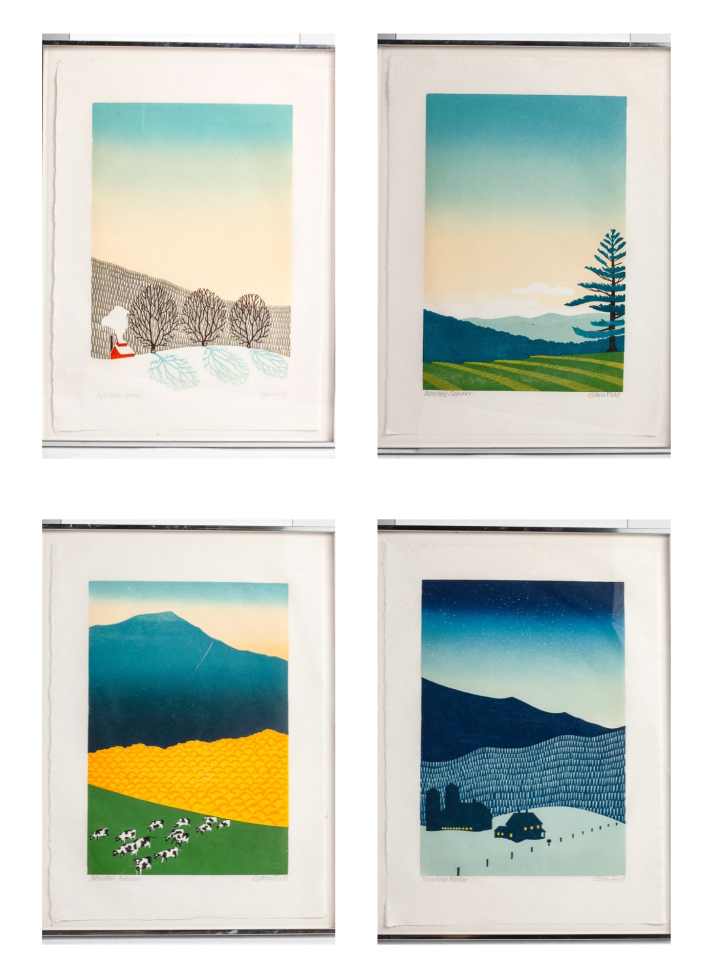 SEBRA FIELD (b. 1935) Four Works (1 of 16)