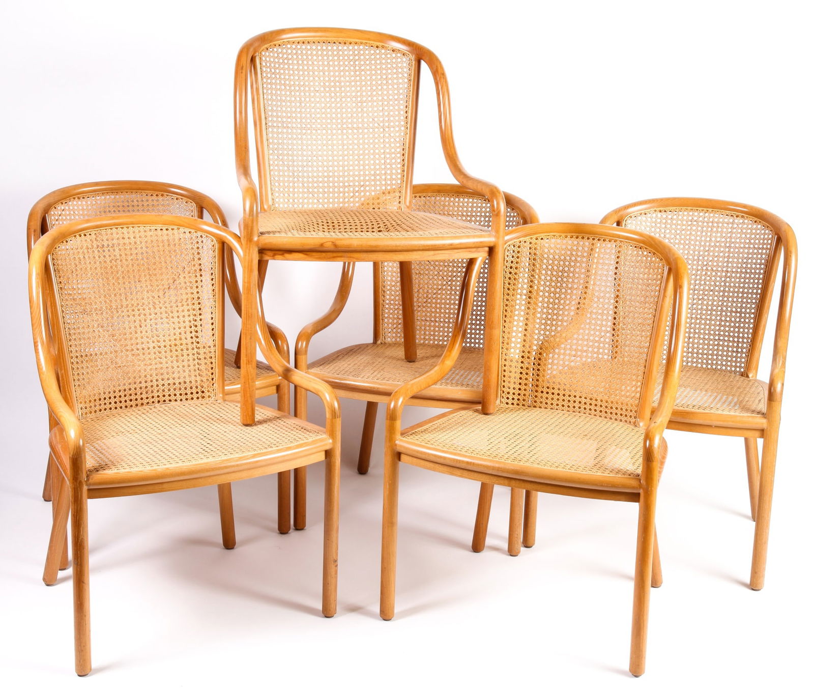 (6) WARD BENNETT BENTWOOD CHAIRS for BRICKELL (1 of 13)