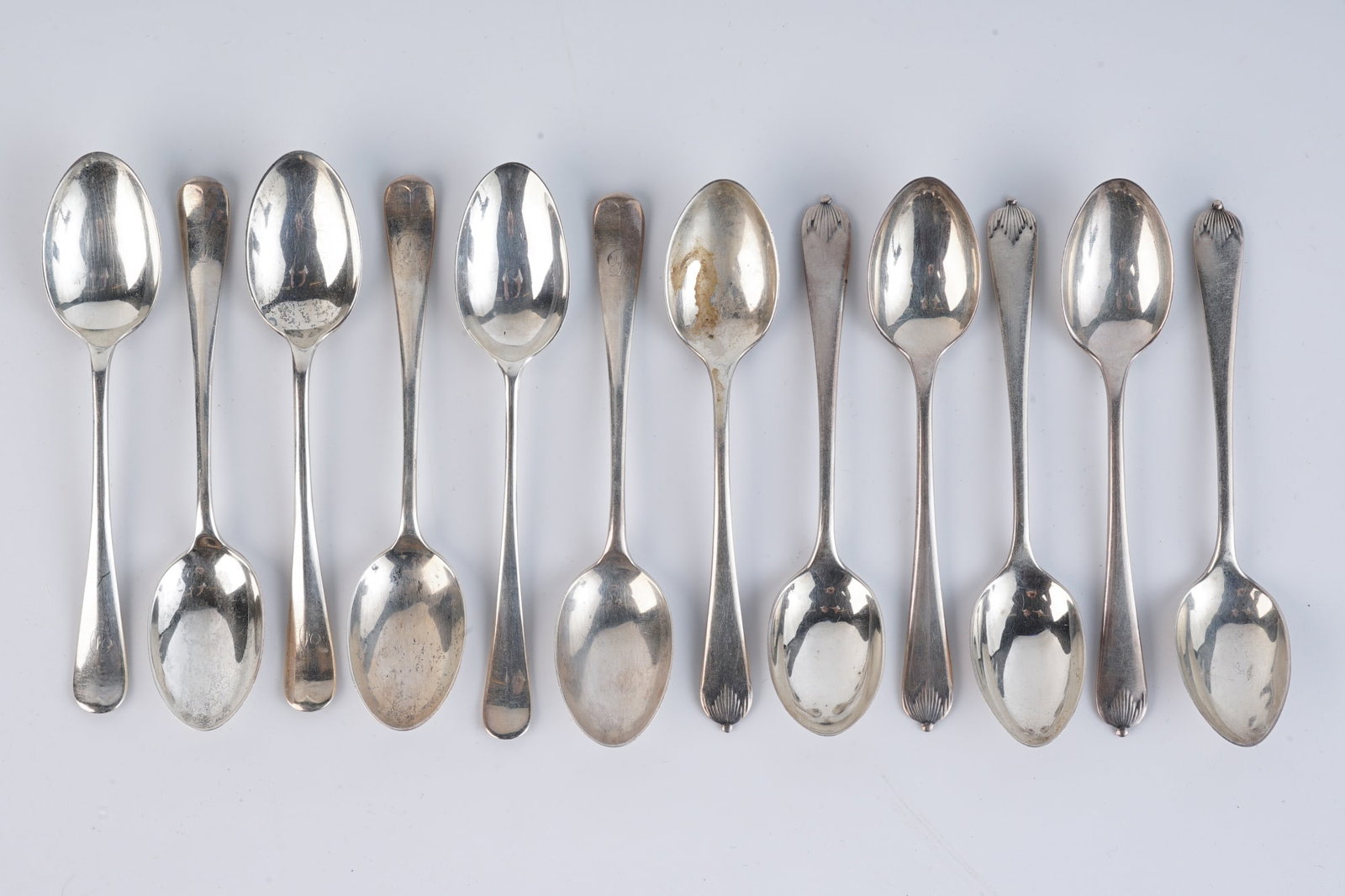 (12) ENGLISH STERLING SILVER COFFEE SPOONS (1 of 8)