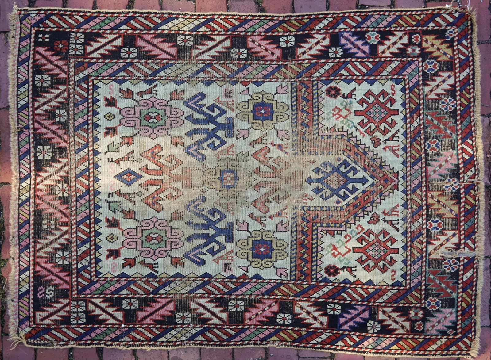 ANTIQUE ORIENTAL PRAYER RUG (1 of 7)