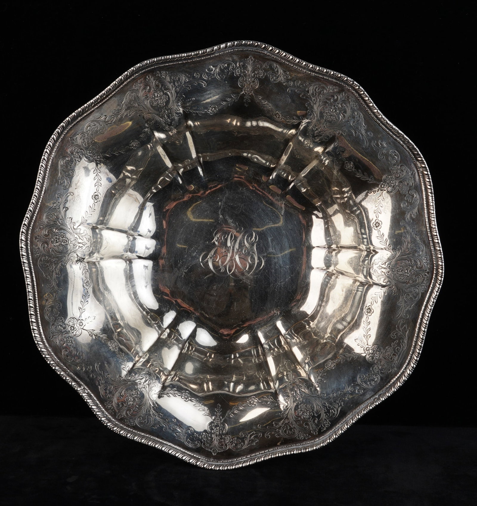 FRANK WHITING CO STERLING SILVER FRUIT BOWL (1 of 8)